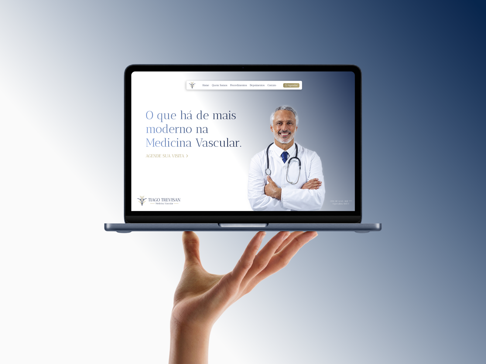 Mockup do site Tiago Trevisan